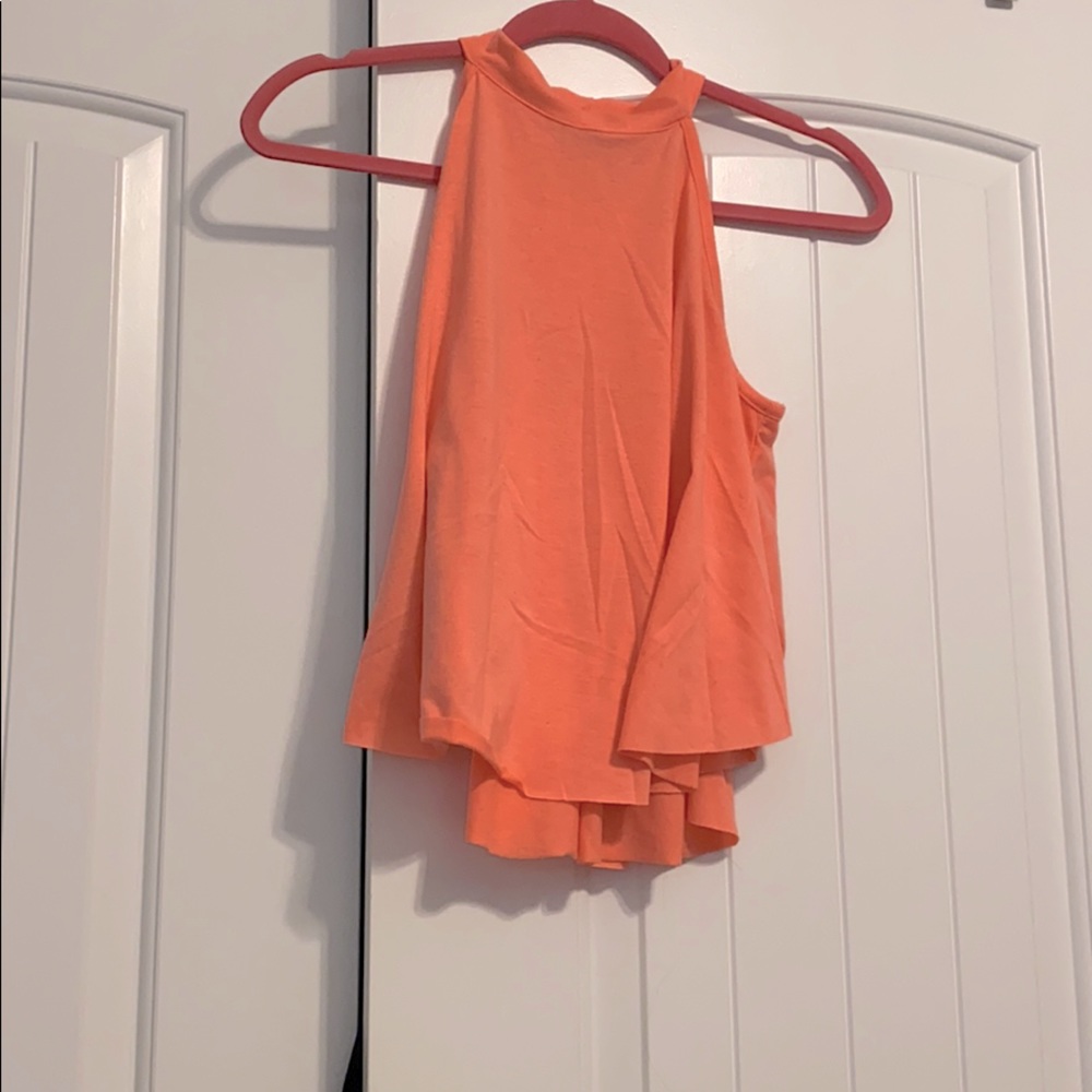Bright pink tank top